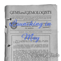 Gems and Gemologists August 1933