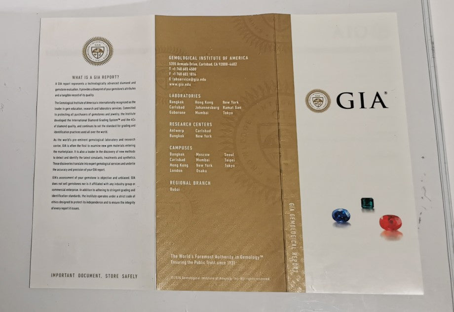 Gem Report - Gemological Institute of America